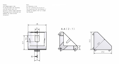Corner clutch for aluminum profiles 30 3030