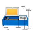 Laser engraver 40 W 300 x 200 mm