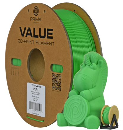 PrimaValue PLA+ - Zelený - 2.85mm - 1kg