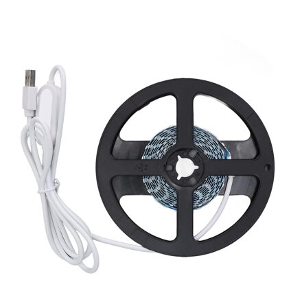 Bíly LED pásek s USB - 1 m