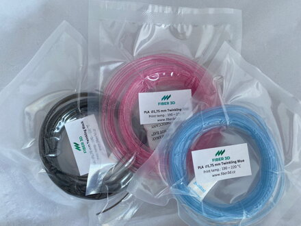 Sample FIBERD PLA Twinkling Filament 1.75 mm 10 m for 3D pen