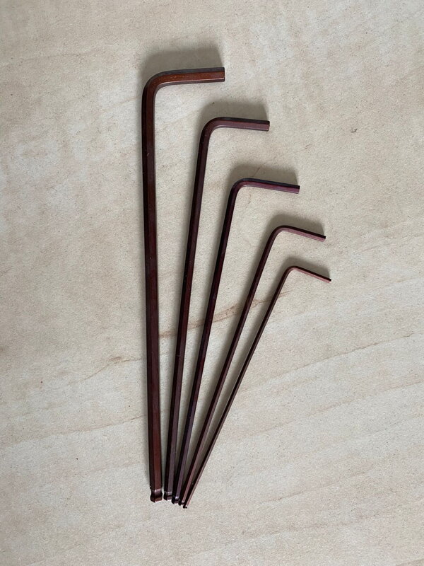 Set of Long Tybus keys with a ball Set of Long Tybus keys with a ball