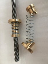 Nut for trapezoidal screw T8 T8x8 with spring