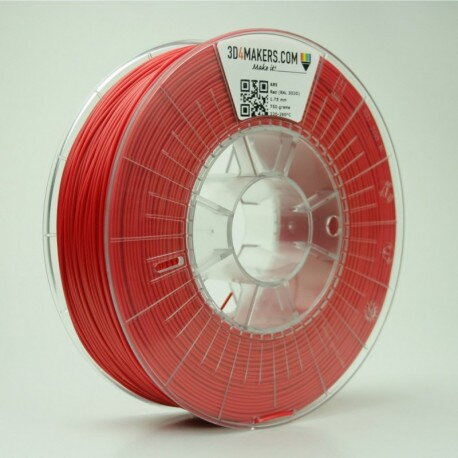 ABS 1.75 mm 750 g Red (RAL 3020)
