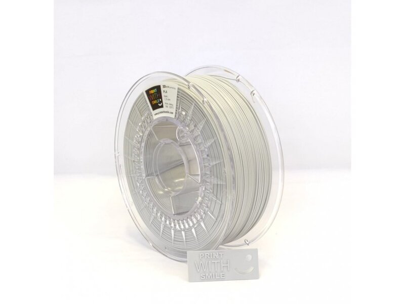 Print With Smile - PLA - 1.75 mm - Cloudy Gray - 500 g Print With Smile - PLA - 1.75 mm - Cloudy Gray - 500 g