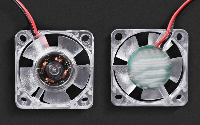 Silent fan 30 x 30 x 10 with blue diode Silent fan 30 x 30 x 10 with blue diode