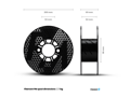 FILAMENT-PM PET-G Press string black 1.75 mm 1 kg Filament PM