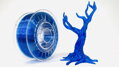 Pet-G Filament 1.75 mm Super Blue Transparent Devil Design 1 kg