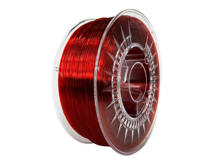 PMMA FILAMENT RUBÍN RED Transparent 1.75mm Devil Design 1 kg