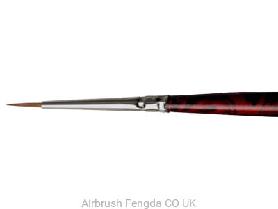 Round brush LifeColor Pure Red Sable with short hair 0