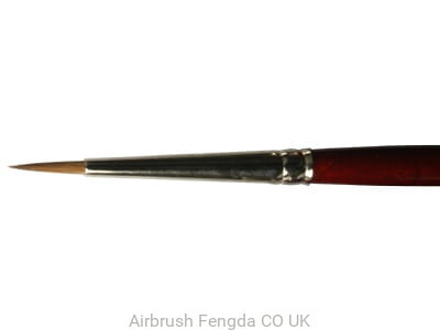 Round brush LifeColor Pure Red Sable with short hair 2