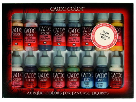 Vallejo Game Color Set 72291 Leather & Metal (16)