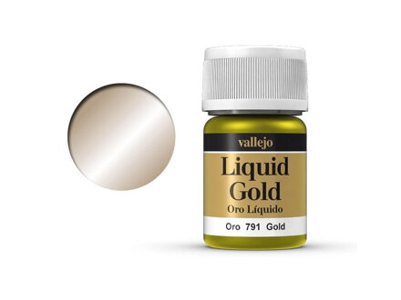 Vallejo Liquid Gold 70791 Gold (Alcohol Based) (35ml)