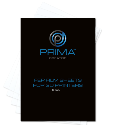PrimaCreator FEP fóliové archy pro 3D tiskárny - 140 x 200 mm - Pětikusové balení