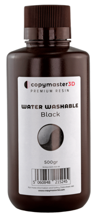 Copymaster3D Vodou omyvatelná UV pryskyřice - 500 g - Černá