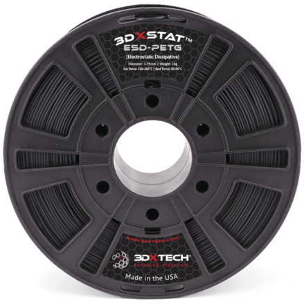 3DXTech STAT™ ESD-PETG - Černá - 1.75mm - 2 kg