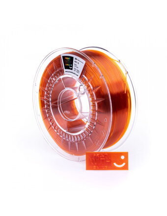 Print with Smile - Pet -G - 1.75 mm - Orange Glass - 1 kg