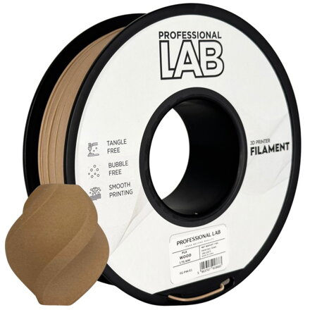 Filament Professional LAB PLA WOOD DŘEVO 1,75 mm 1 kg