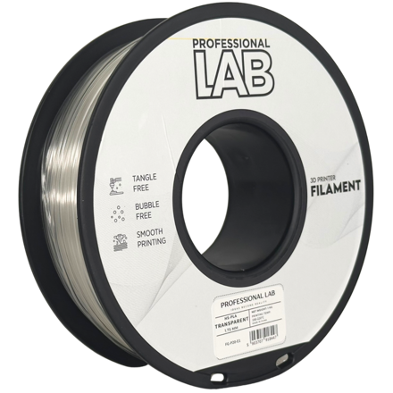 Filament PROFESSIONAL LAB HS-PLA TRANSPARENTNÍ 1,75 mm 1 kg