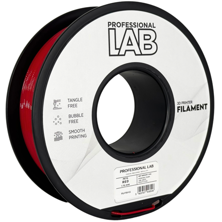 Filament PROFESSIONAL LAB PETG ČERVENÁ 1,75 mm 1 kg