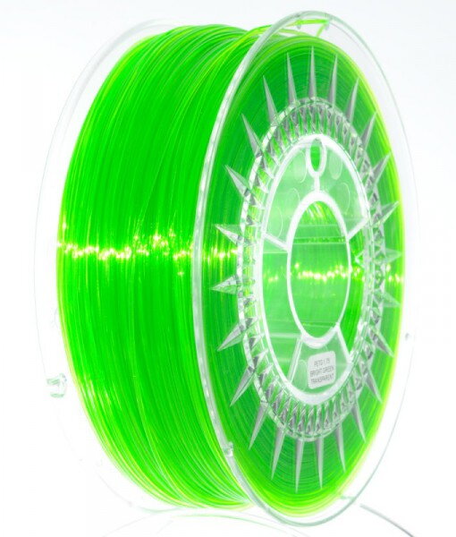 Pet-G Filament 1.75 mm Bright green Transparent Devil Design 1 kg