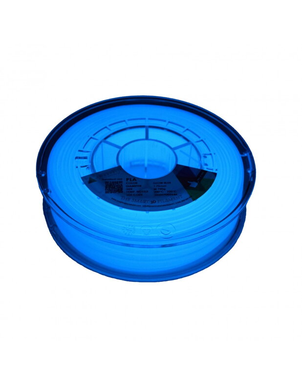 Plated Glow shining in the dark blue 1.75 mm Smartfil 750g Plated Glow shining in the dark blue 1.75 mm Smartfil 750g