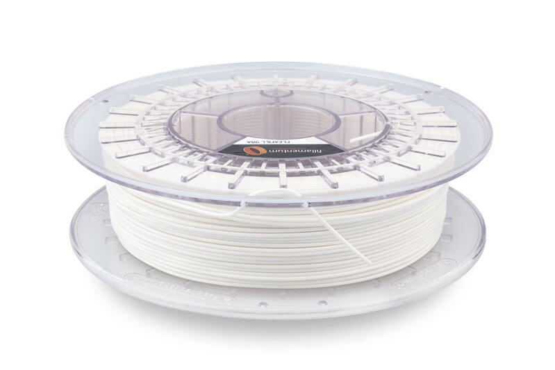 Flexfill Press Short 98A TPU 1,75mm Traffic White 0,5kg Fillamentum