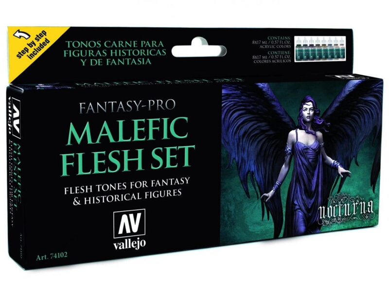 Vallejo for Nocturn Set 74102 Malefic Flesh Set (8)