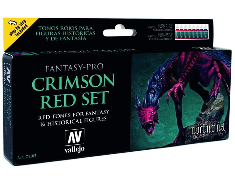 Vallejo for Nocturn Set 74103 Crimson Red Set (8)