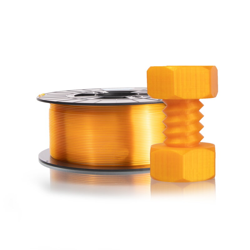 FILAMENT-PM PET-G Press string yellow transparent 1.75 mm 1 kg Filament pm