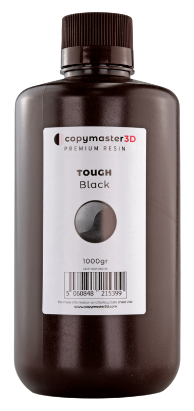 Copymaster3D Odolná UV pryskyřice podobná ABS - 1 kg - Černá