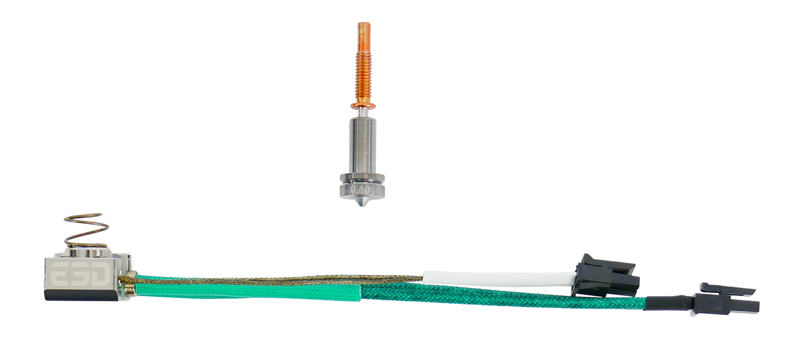 E3D Revo Vysokoteplotní topná strana - PT1000 - Jednotrysková sada