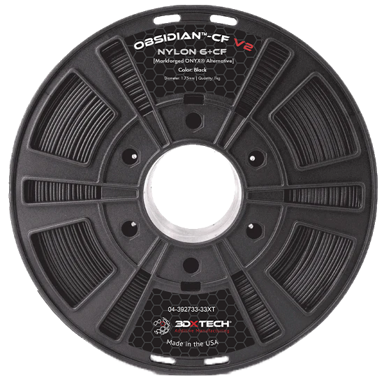 3DXTech Obsidian™ Nylon 6+CF V2 - Černá - 1.75mm - 750g