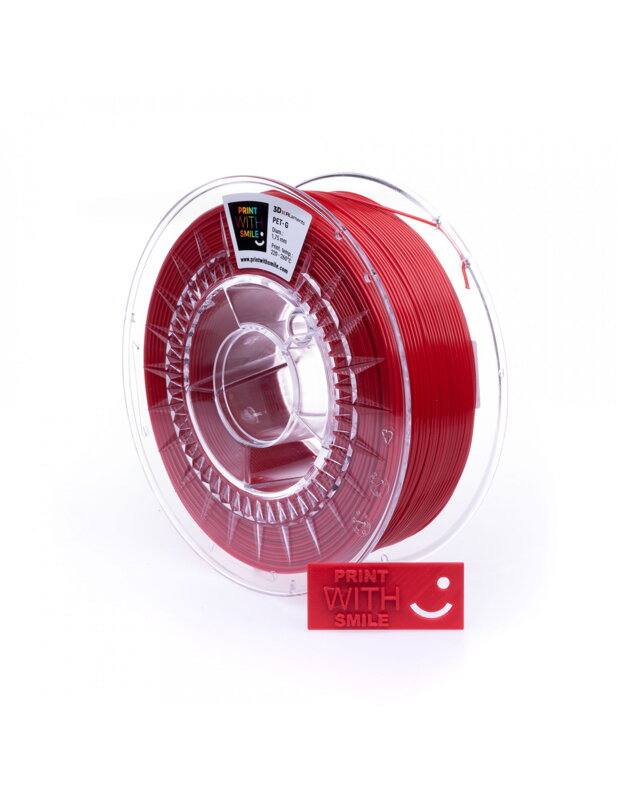 Print with Smile - Pet -G - 1.75 mm - red - 1 kg