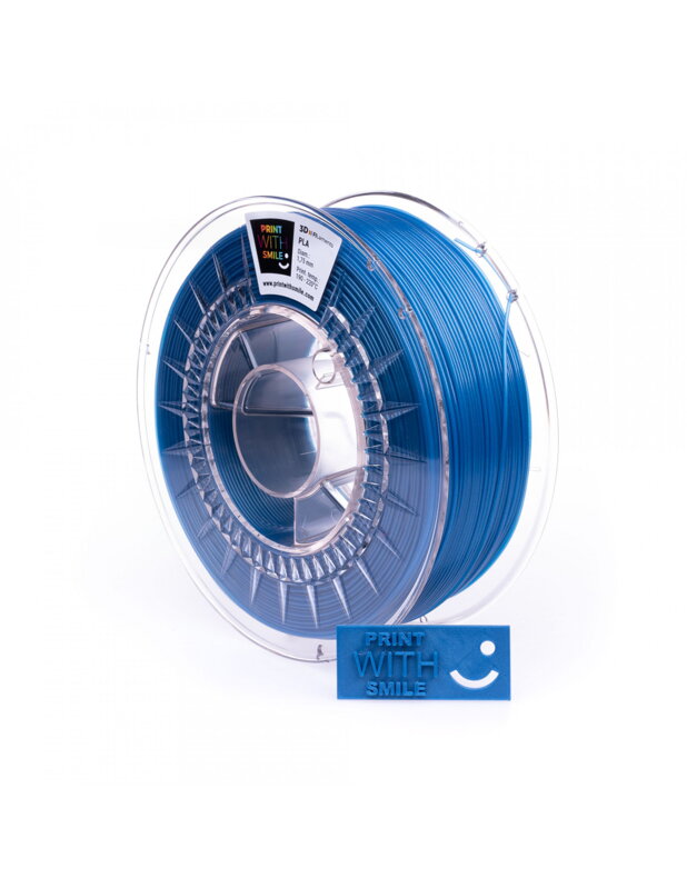 Print with Smile - PLA - 1.75 mm - Metallic Blue - 1000 g Print with Smile - PLA - 1.75 mm - Metallic Blue - 1000 g