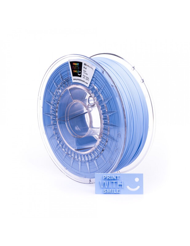 Print with Smile -PLA - 1.75 mm - Pastel Blue- 1000 g Print with Smile -PLA - 1.75 mm - Pastel Blue- 1000 g