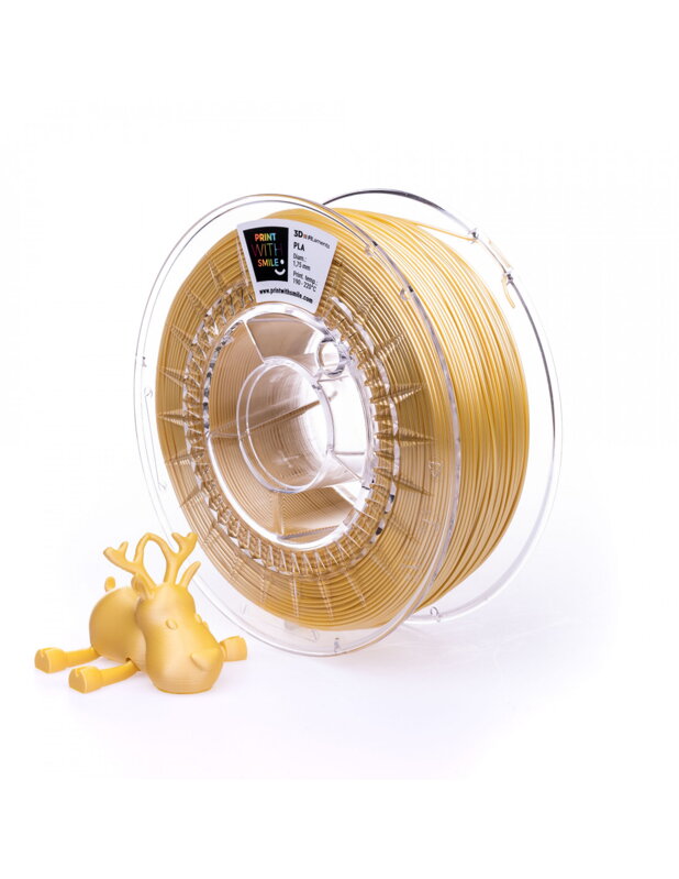 Print with Smile - Satin PLA - 1.75 mm - Yellow - 1000 g