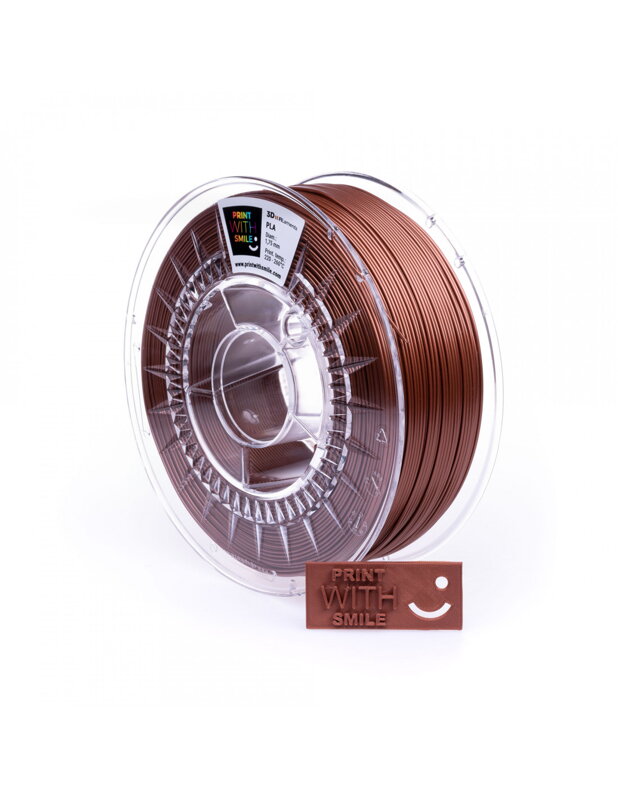 Print with Smile - PLA - 1.75 mm - Copper Brown - 500 g