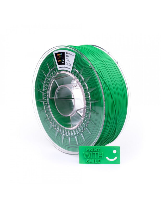 Print with smile - ABS - 1.75 mm - Green - 500 g Print with smile - ABS - 1.75 mm - Green - 500 g