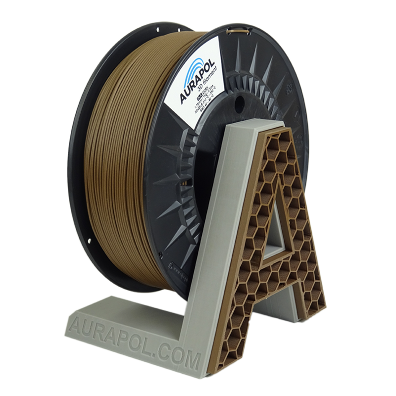 Filament AURAPOL PLA WOOD KOREK 1,75 mm 850g