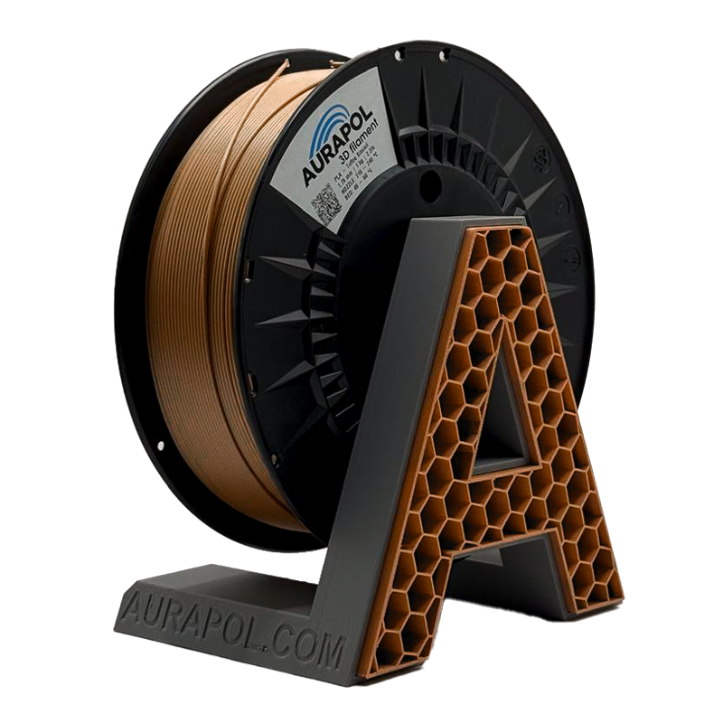 Filament AURAPOL PLA TOFFEE BISCUIT 1,75 mm 1 kg.