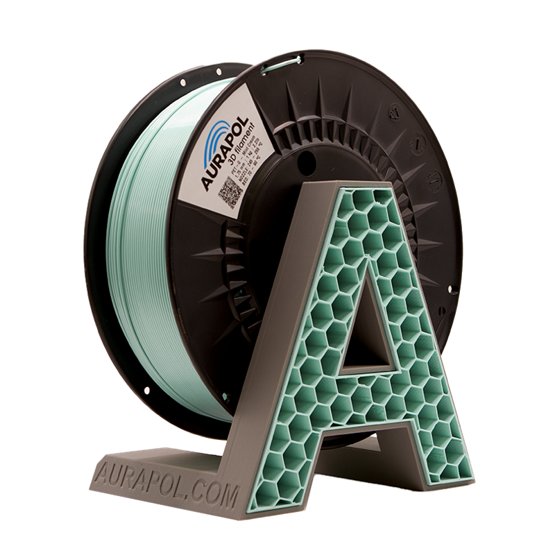 Filament AURAPOL PETG MINT CREAM 1,75 mm 1 kg.