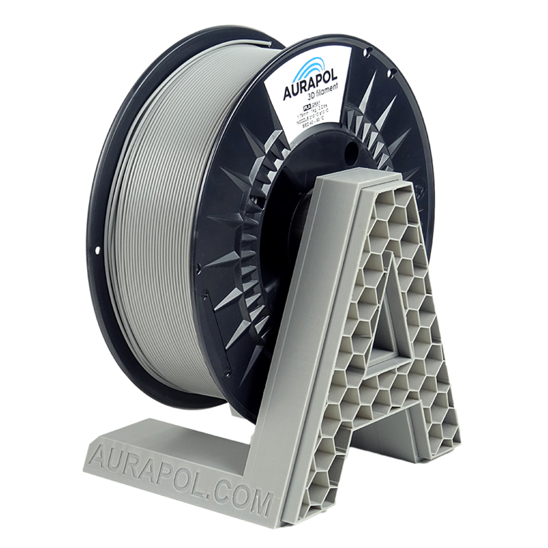 Filament Aurapol PLA ŠEDÁ 1,75 mm 1 kg.