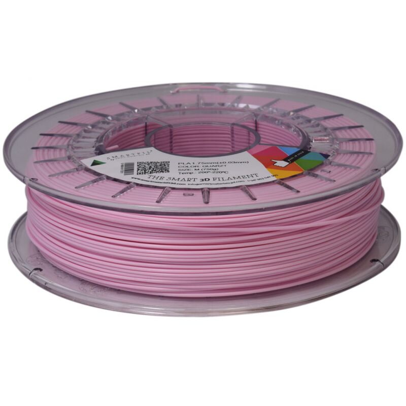 PLA filament pastelově růžový QUARTZ 1,75 mm Smartfil 750g PLA filament pastelově růžový QUARTZ 1,75 mm Smartfil 750g
